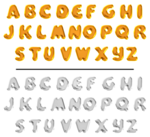 3d Alphabet Text bewirken ein zu z png