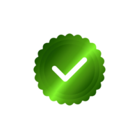 verificado ícone verde png