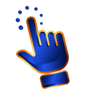 finger hand cursor icon for click symbol,transparent background png