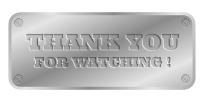 thank you for watching a silver background appears png