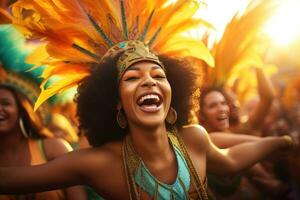 personas en carnaval fiesta foto