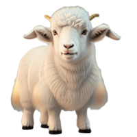 Ilustration 3d goat cute png