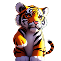 Cute tiger kids png