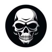 Skull Silhouette - Generative Ai png