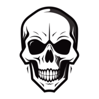 Skull Silhouette - Generative Ai png