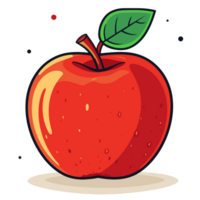 Red Apple - Generative Ai png