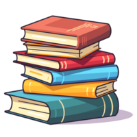 Stack of Books - Generative Ai png