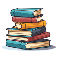 Stack of Books - Generative Ai png