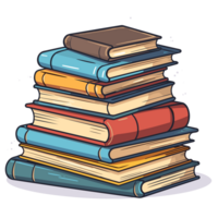 Stack of Books - Generative Ai png