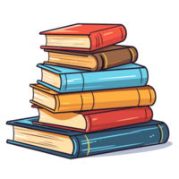 Stack of Books - Generative Ai png