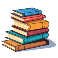 Stack of Books - Generative Ai png