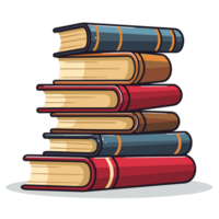 Stack of Books - Generative Ai png