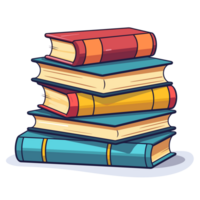 Stack of Books - Generative Ai png