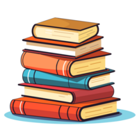 Stack of Books - Generative Ai png