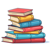 Stack of Books - Generative Ai png