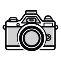 Beautiful Camera Silhouette - Generative Ai png