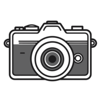 mooi camera silhouet - generatief ai png