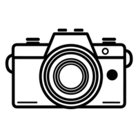 Beautiful Camera Silhouette - Generative Ai png