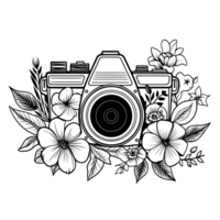 Beautiful Camera Silhouette - Generative Ai png