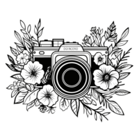 Beautiful Camera Silhouette - Generative Ai png