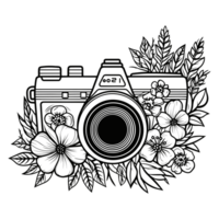 Beautiful Camera Silhouette - Generative Ai png