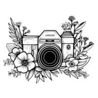 Beautiful Camera Silhouette - Generative Ai png