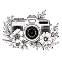 Beautiful Camera Silhouette - Generative Ai png