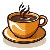 café taza clipart - generativo ai png