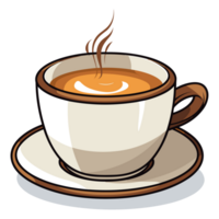 café taza clipart - generativo ai png