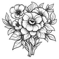 Beautiful Flower Design - Generative Ai png