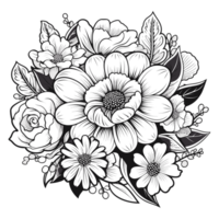 Beautiful Flower Design - Generative Ai png