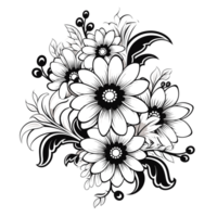 magnifique fleur conception - génératif ai png