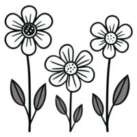 hermosa flor clipart - generativo ai png