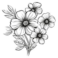 mooi bloem clip art - generatief ai png