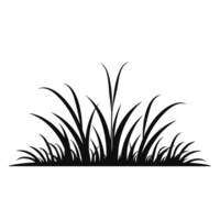 herbe silhouette - génératif ai png