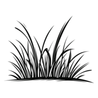 Grass Silhouette - Generative Ai png