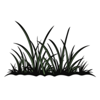 Grass Silhouette - Generative Ai png