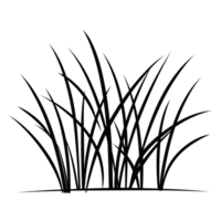 Grass Silhouette - Generative Ai png