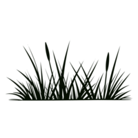 Grass Silhouette - Generative Ai png