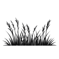 Grass Silhouette - Generative Ai png