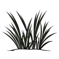 Gras Silhouette - - generativ ai png