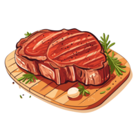 Grilled Steak Clipart - Generative Ai png
