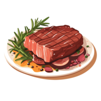 A la parrilla filete clipart - generativo ai png