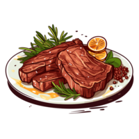 A la parrilla filete clipart - generativo ai png