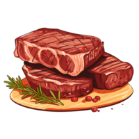 grillé steak clipart - génératif ai png