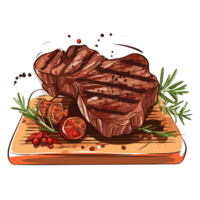 gegrillt Steak Clip Art - - generativ ai png