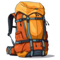 Wandern Rucksack Clip Art - - generativ ai png