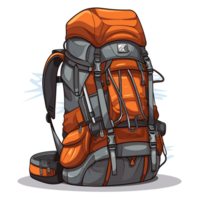 excursionismo mochila clipart - generativo ai png