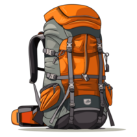 excursionismo mochila clipart - generativo ai png