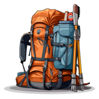 excursionismo mochila clipart - generativo ai png